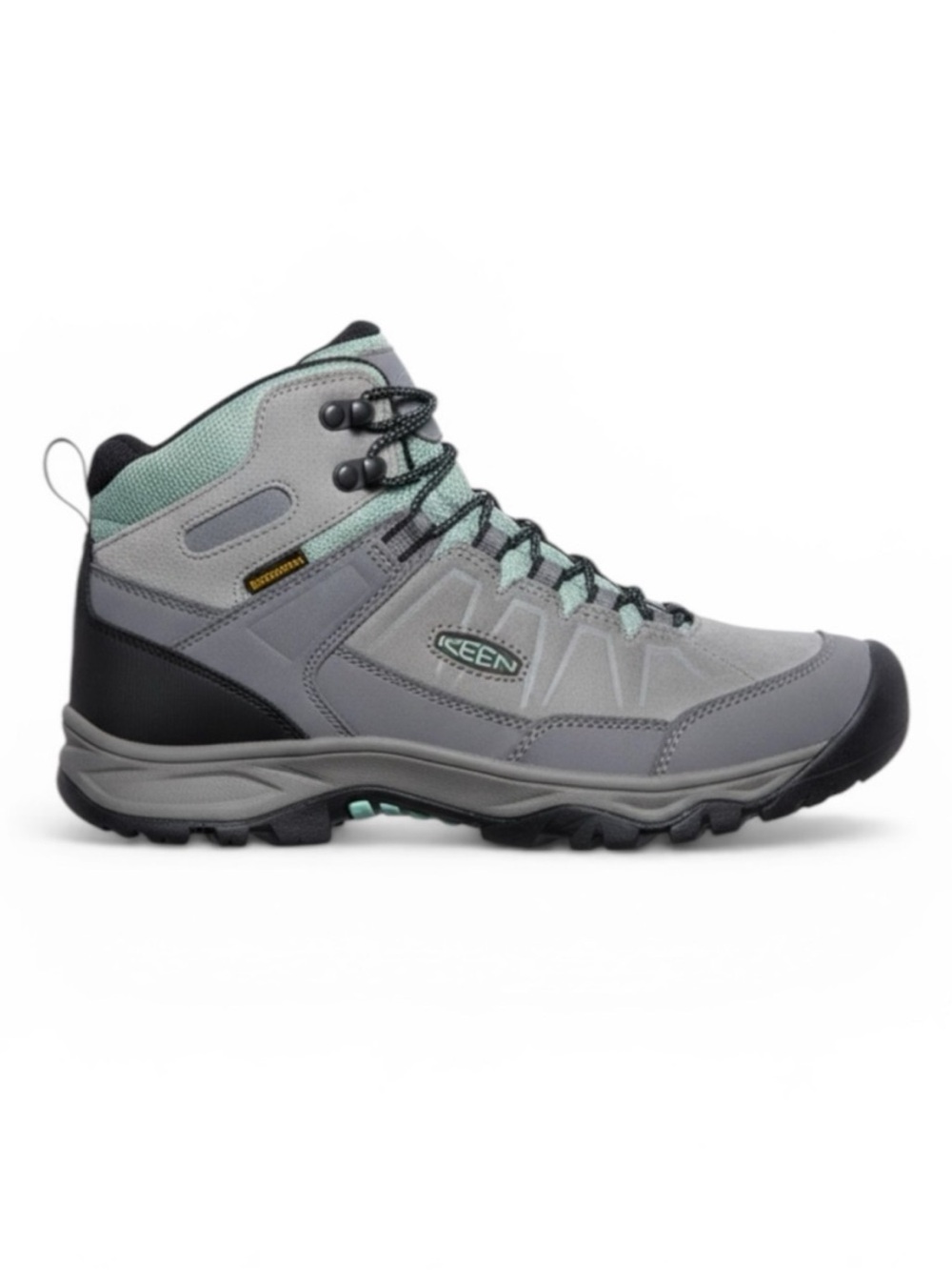 KEEN Targhee Waterproof Hiking Boots Gray Green Trail Outdoor Size 5